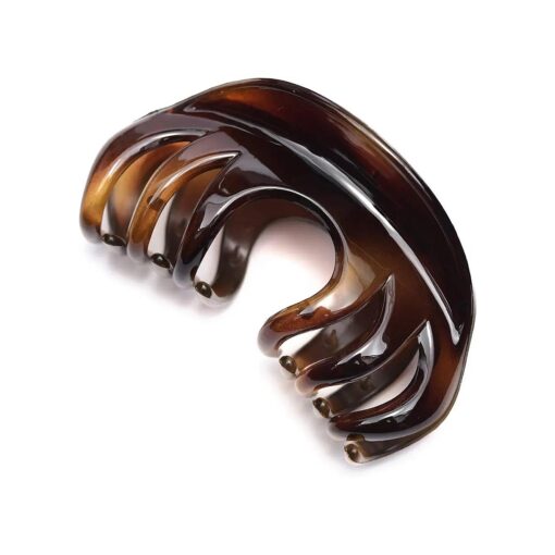 Hair Claw for Women, 4 Inch Pretty Hair Clip, Hair Grip for Thick Hair, Coffee