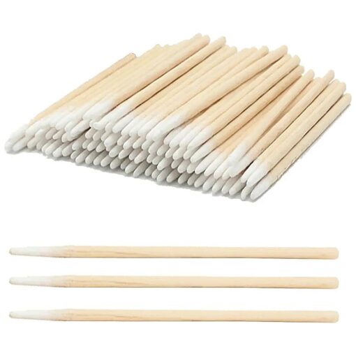 1300 pcs 4 Inch Pointed Cotton Swabs Precision Microblading Cotton Tipped