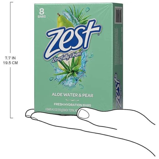 Zest Bar Soap, Fresh Aloe, 4 Oz, 16 Bars Pack