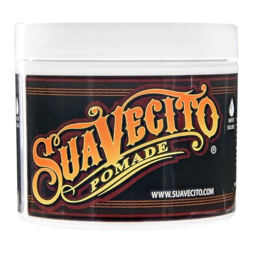 Suavecito Pomade Original For Men 4 oz, 1 Pack - Medium Shine Water Based Wax Like Flake Free Hair Gel - Easy To Wash Out - All Day Hold For All Hairstyles