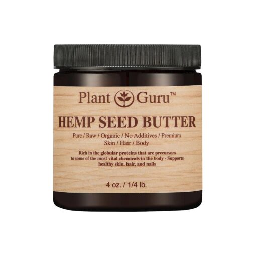 Hemp Seed Butter 4 oz, 100 % Pure Raw Fresh Natural Cold Pressed, Skin Body and Hair Moisturizer, DIY Creams, Balms, Lotions, Soaps .