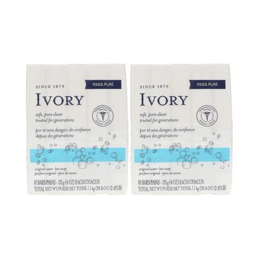 Ivory Original 10-Count : Bath Size Bars ( 4 Oz ), 38.8 Ounce ( Pack of 2 )