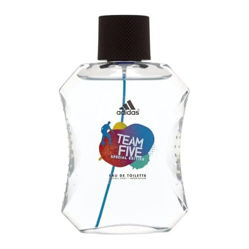 adidas Team Five Special Edition Eau De Toilette Spray for Men, 3.4 Fl Oz