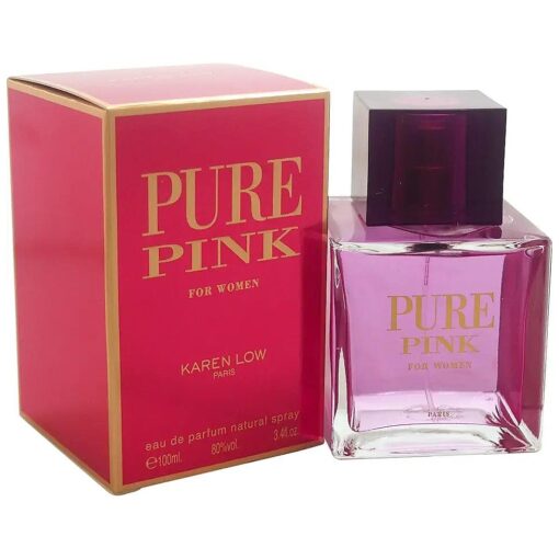 Karen Low Pure Pink Eau De Parfum Spray for Women, 3.4 Ounce