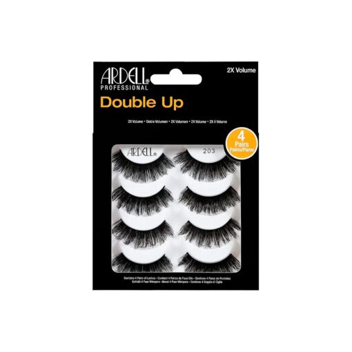 Ardell False Eyelashes 4 Pack Double Up 203, 1 pack ( 4 pairs per pack )