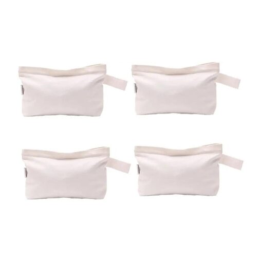 Multi-purpose Cotton Canvas Zipper makeup Bag Pouch 4-pack