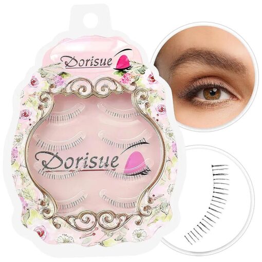 Bottom lashes Lightweight Short Lower lashes 4 Pairs Lashes Pack Natural Looking wispy lashes