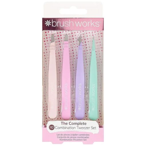 HD 4 Piece Combination Tweezer Set - Pastels