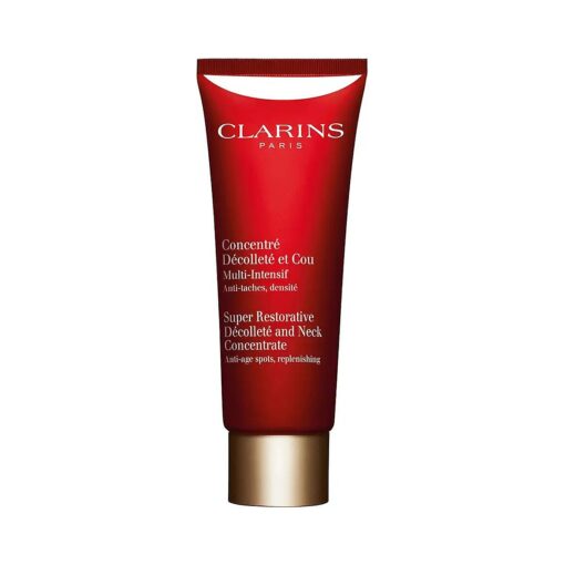 Clarins Super Restorative Decollete and Neck Concentrate | Deeply Replenishing, Anti-Aging Cream For Mature Skin | Skin Texture Is Refined and Chest Creases Are Visibly Diminished After 4 Weeks *