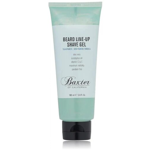 Baxter of California Beard Line-Up Shave Gel for Men |Non-Foaming | Paraben-Free | 3.4 fl, Oz .