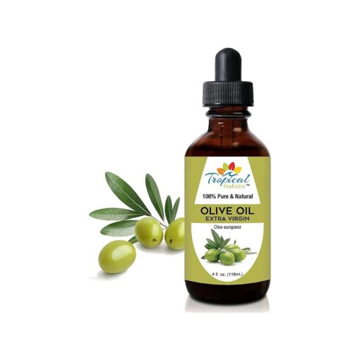 Extra Virgin Organic Olive Oil 4 oz - Cold Pressed Unrefined - Use For Face, Skin, Hair, Dry Scalp, Massage