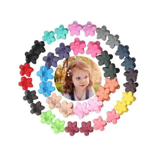 40Pcs Baby Girls Hair Bangs Mini Hair Claw Clip Kids Hair Pin 20 Colors for Girls and Women