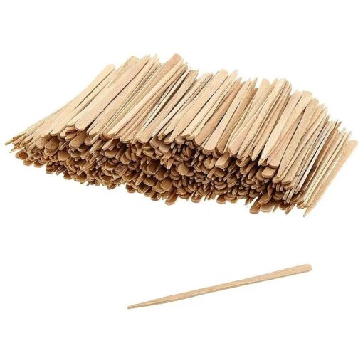 400 Count Small Wax Wooden Spatulas Applicator Sticks for Hair Eyebrow Removal .