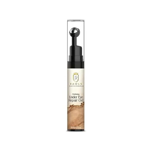 RAWLS 5 % Caffeine Eye Serum and Under Eye Roller Cream for Dark Circles and Puffiness, Caffeine Eye Cream with 360deg Massage Ball Reduce Wrinkles and Fine Lines-0.5 fl oz