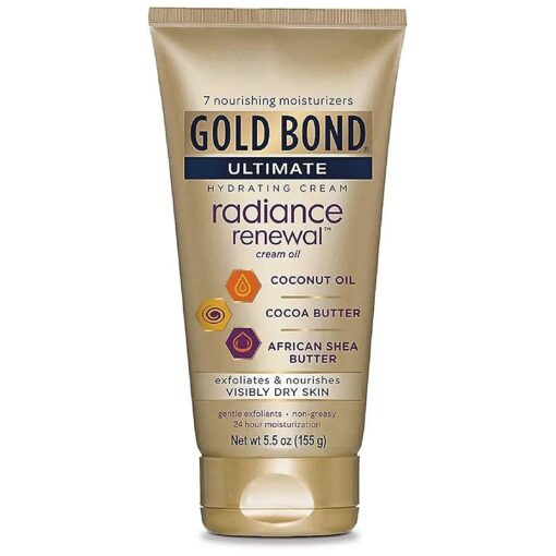 Gold Bond Ultimate Radiance Renewal Cream Oil, 5.5 Ounce ( Pack of 2 )