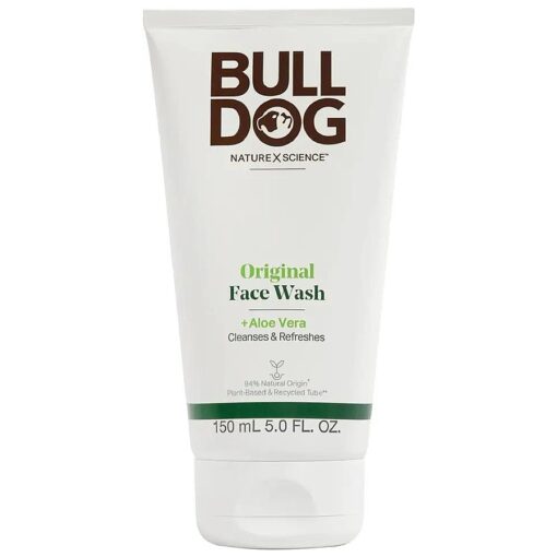 BULLDOG Mens Skincare and Grooming, Original Face Wash/Scrub, 5 Fluid Ounce