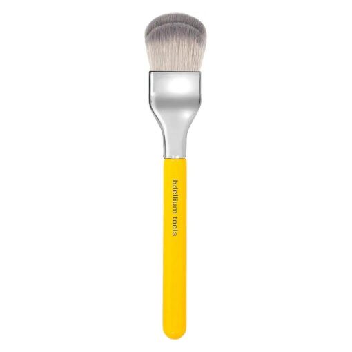 Bdellium Tools Professional Makeup Brush - Studio Series 952 Small Rounded Double Dome Blender - With Soft Synthetic Fibers, For Application & Blending ( Yellow, 1pc )