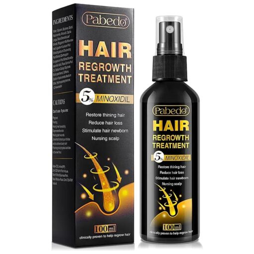 5 % Minoxidil for Men and Women Hair Growth Serum - Castor Oil & Biotin Hair Growth Spray Hair Regrowth Treatment for Scalp Hair Loss Hair Thinning For Thicker Longer Fuller Healthier Hair 100Ml