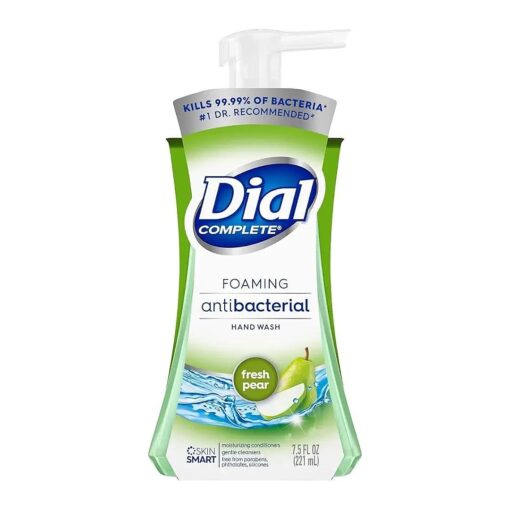 Dial Foaming Hand Wash 7.5 Ounce Anti-Bacterial Fresh Pear ( 221ml ) ( Pack of 3 )