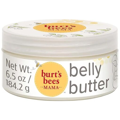 Mama Belly Butter, Stretch Mark Cream for Pregnancy Massages Body & Reduces Scar Appearance, Prenatal & Postnatal Tummy Skin Care, Shea Butter & Vitamin E Rich Formula, 6.5 Oz Tub