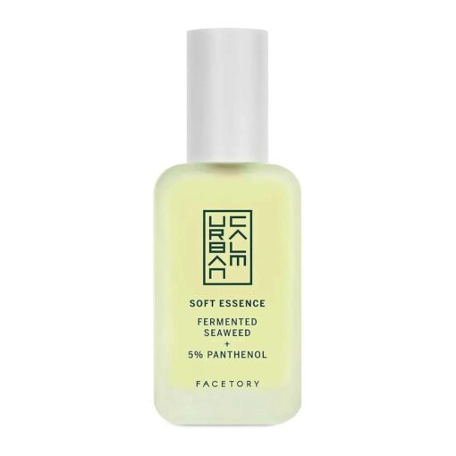 Urban Calm Soft Essence Mini Travel Size - Hydrating Face Toner with 5 % Panthenol, Fermented Seaweed, & CICA for Calming Redness - Moisturizing Skin Essence for All Skin Types - 30ml