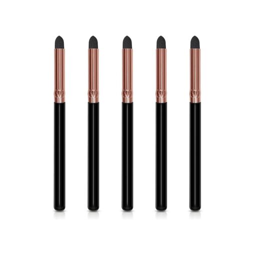 Eyeliner Smudge Brush Pointed Pencil Stick Set,5Pcs Professional Sponge Blending Makeup Tool for Eyeshadow Eyebrow Reusable Tip Applicator