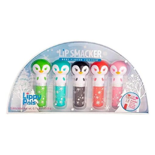 LIPPY PAL Lip Balm Set : Keep Lips Feeling Soft & Smooth with This Set of 5 Adorable Penguin-Shaped Lip balms ! This Multi-Flavor Holiday Pack Delivers a moisturizing Soft Shine, Perfect as a Gift !