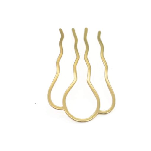 Fujiyuan 5 Pcs 87mm Hair Fork Clip Stick Hair Pin Hair Bun Plug Holder for Women Girl Accessories Gold