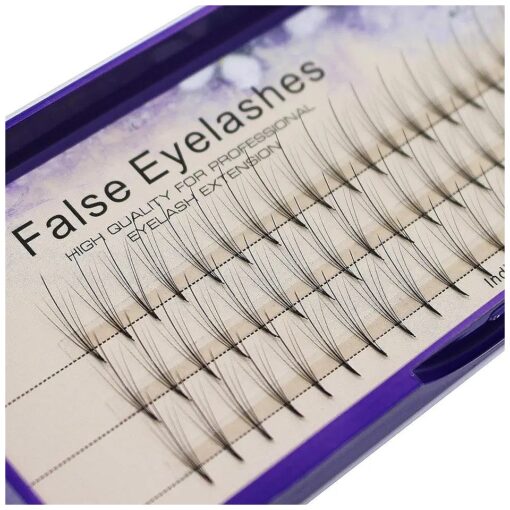 Scala 8-16mm to Choose 5 Roots 60pcs 0.07mm Thickness Mink Hair C Curl Eyelash Extension False Strip Eyelashes Individual Lashes ( 14mm )