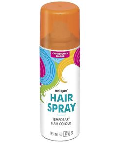 Neon Orange Temporary Hair Spray ( 4.5 fl, oz ) 1 Count - Easy-to-Use Colorful Hair Styling for Festivals, Parties, and Events