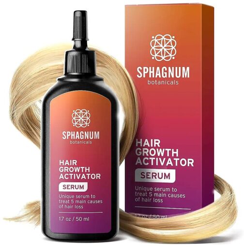 Hair Growth Serum - Follicle Activator Treats 5 Main Causes for Hair Loss, Cleanses and Nourishes Roots, 1.7 oz