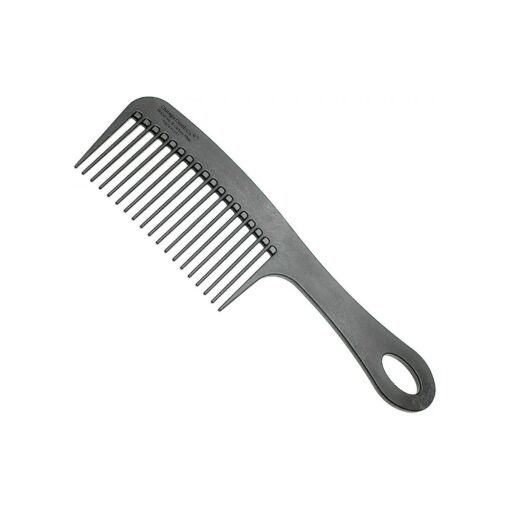 Chicago Comb Model 8 Carbon Fiber, Made in USA, Anti-static, Detangling & Shower comb, adds Lift & Volume, 8.5 inches ( 21.5 cm ) long