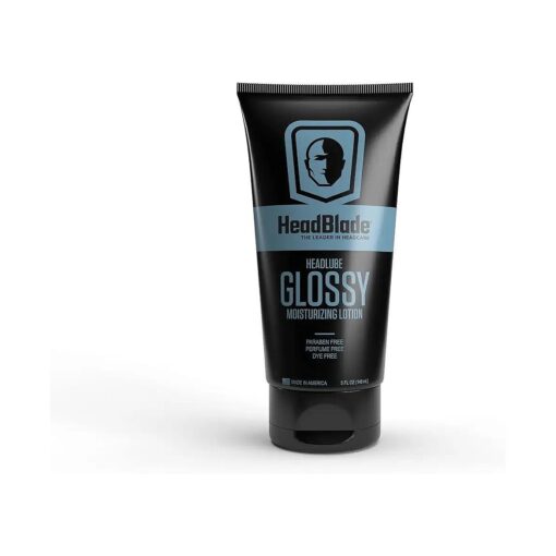 HeadBlade HeadLube Glossy Aftershave Moisturizer Lotion for Men ( 5 oz ) - Leaves Head Shiny and Grease-Free