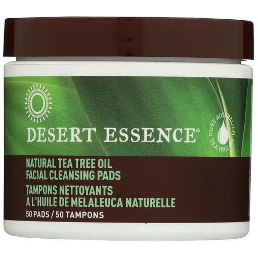 Desert Essence Facial Cleansing Pads, Natural Tea Tree Oil 50 ea