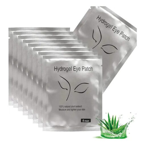 50 Pairs Under Eye Pads, Eyelash Extension Eye Pad for Lash Extensions, Hydrogel Eye Patch DIY False Eyelash Lash Extension Makeup Eye Gel Pad