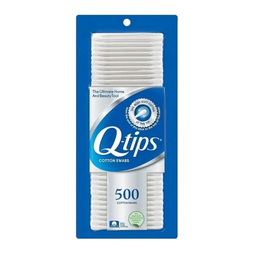 Q-tips Cotton Swabs 500 ea ( Pack of 3 )