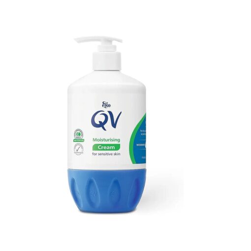 QV Cream 500g Pump, 24 Hour Moisturisation, Ideal for Dry Skin Conditions, such as Eczema, Psoriasis and Dermatitis