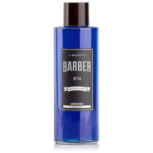 Marmara Barber Cologne - Best Choice of Modern Barbers and Traditional Shaving Fans ( No 2 Blue, 500ml x 1 Bottle )