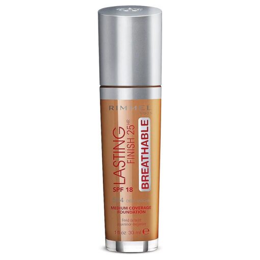 Rimmel London Lasting Finish Breathable Foundation, Spf 20, 504 Deep Mocha