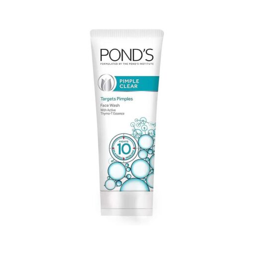 Ponds Pimple Clear White Multi Action Facewash, 50g