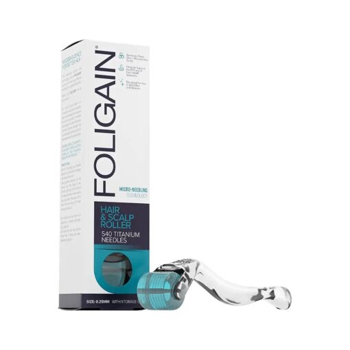 Foligain Hair & scalp roller with 540 titanium needles