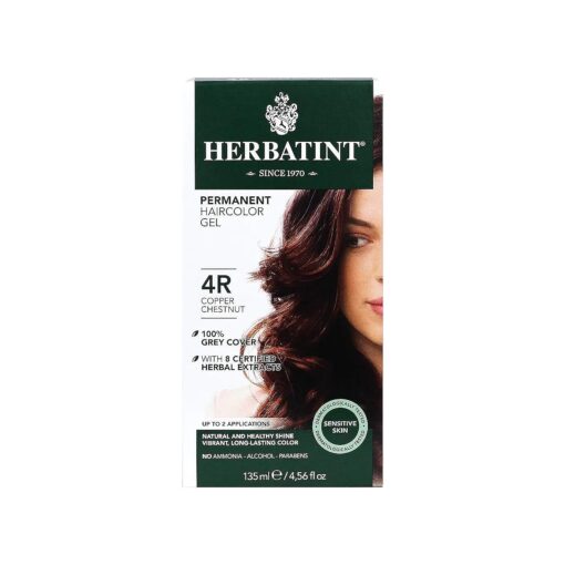 Permanent Haircolor Gel, 4R Copper Chestnut, 4.56 Ounce