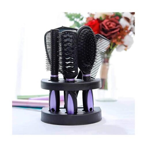 Zoestar 5Pcs Hair Brush and Comb Set for Women and Men ( A-Purple )