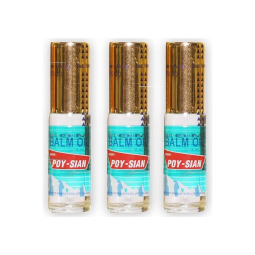 POY-SIAN Thai PIM-Saen Balm Oil 5ml Roll-On ( Pack of 3 )