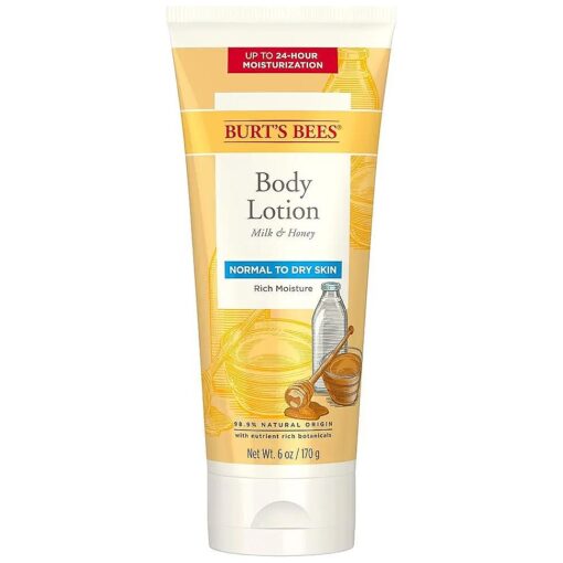 Burt 's Bees Body Lotion for Normal to Dry Skin with Milk & Honey, 6 Oz ( Package May Vary )