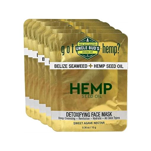 Belize Seaweed Face Mask with Pure Hemp Seed Oil - 6 Pack Bundle