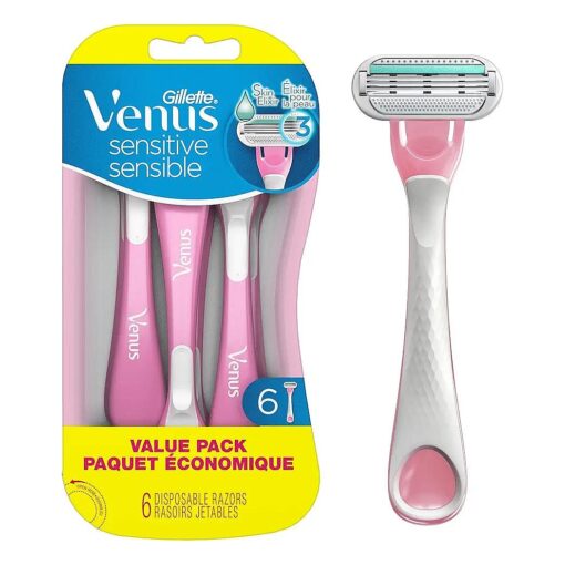 Gillette Venus Sensitive Women 's Disposable Razors - 6 Pack