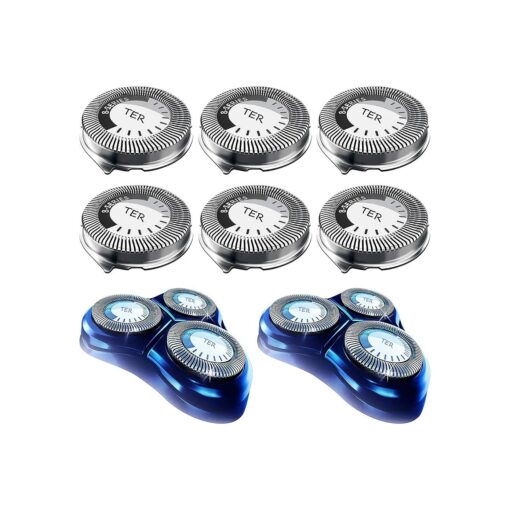 HQ8 Replacement Heads for Philips Norelco Shavers, HQ8 Heads Upgraded, 6-Pack