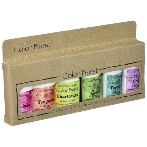 Ken Oliver Color Burst Powder 6/Pkg-Caribbean Brights, 0.21 Ounce ( Pack of 6 )