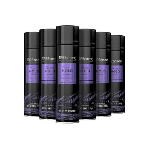 Freeze Hold Hairspray Pack of 6 for 24-Hour Frizz Control and All-Day Humidity Resistance 11 oz